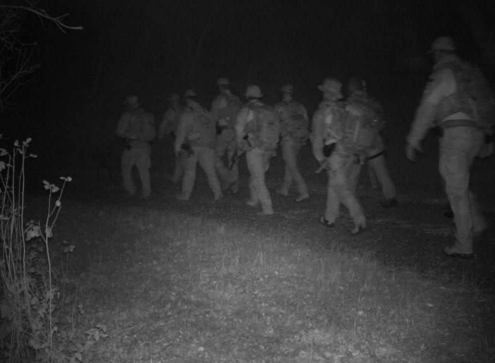 MET officers walking hours before dawn during one of their August 2025 operations